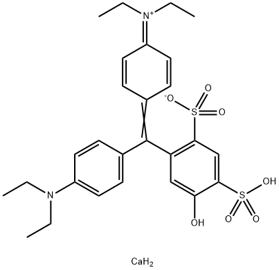 Bis[hydrogen[4-[4-(diethylamino)-5'-hydroxy-2',4'-disulfonatobenzhydryliden]cyclohexa-2,5-dien-1-yliden]diethylammonium], Calciumsalz