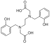 N,N-二(2-羟基苯基)亚乙基二胺-N,N'-二乙酸盐酸盐 结构式