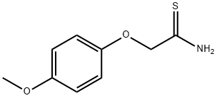 2-(4-METHOXYPHENOXY)ETHANETHIOAMIDE Structure