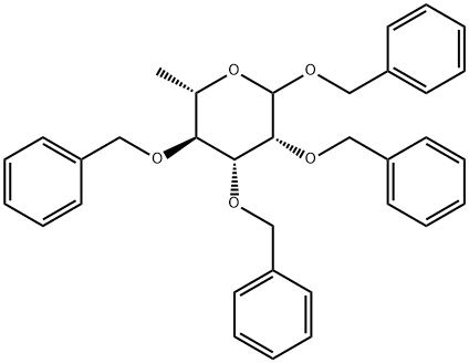 1,2,3,4-Tetra-O-benzyl-L-rhamnopyranoside Structure