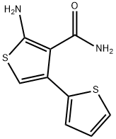 5'-アミノ-2,3'-ビチオフェン-4'-カルボキサミド 化学構造式