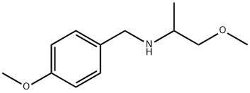 (4-メトキシベンジル)(2-メトキシ-1-メチルエチル)アミン 化学構造式