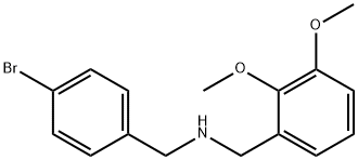(4-ブロモベンジル)(2,3-ジメトキシベンジル)アミン 化学構造式