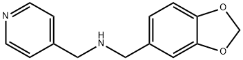 (1,3-ベンゾジオキソール-5-イルメチル)(ピリジン-4-イルメチル)アミン 化学構造式