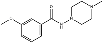 Benzamide, 3-methoxy-N-(4-methyl-1-piperazinyl)- (9CI) Structure