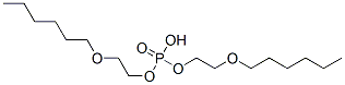 bis[2-(hexyloxy)ethyl] hydrogen phosphate  Struktur