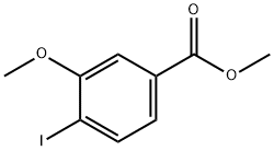 3-甲氧基-4-碘苯甲酸甲酯 结构式