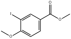 3-碘-4-甲氧基苯甲酸甲酯 结构式
