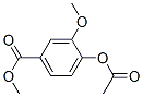 4-Acetoxy-3-methoxybenzoic acid methyl ester Structure