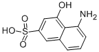 5-アミノ-4-ヒドロキシ-2-ナフタレンスルホン酸 化学構造式