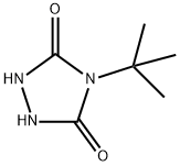 4-(1,1-ジメチルエチル)-1,2,4-トリアゾリジン-3,5-ジオン 化学構造式
