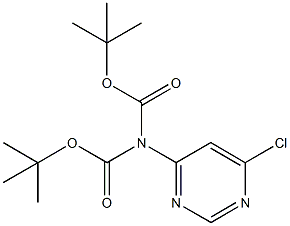N,N-二-BOC-2-氨基-6-氯嘧啶, 354112-08-6, 结构式