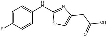 [2-(4-Fluoro-phenylamino)-thiazol-4-yl]-acetic acid Structure