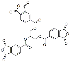 Tris(1,3-dihydro-1,3-dioxo-5-isobenzofurancarboxylic acid)1,2,3-propanetriyl ester Structure