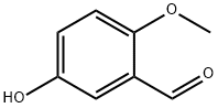 5-ヒドロキシ-2-メトキシベンズアルデヒド 化学構造式