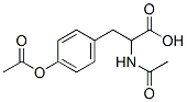 rac-(R*)-α-(アセチルアミノ)-p-アセトキシベンゼンプロパン酸 化学構造式