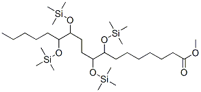 8,9,12,13-Tetrakis[(trimethylsilyl)oxy]octadecanoic acid methyl ester Struktur