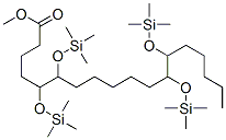 5,6,12,13-Tetrakis[(trimethylsilyl)oxy]octadecanoic acid methyl ester Struktur