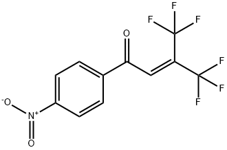 1-(4-Nitrophenyl)-4,4,4-trifluoro-3-trifluoromethyl-2-buten-1-one Structure