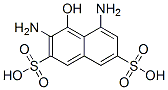 3,5-Diamino-4-hydroxy-2,7-naphthalenedisulfonic acid Struktur