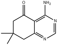 4-アミノ-7,7-ジメチル-7,8-ジヒドロ-5(6H)-キナゾリノン 化学構造式