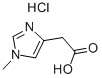 1-METHYL-4-IMIDAZOLEACETIC ACID HYDROCHLORIDE Struktur