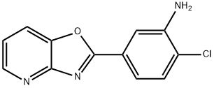 2-CHLORO-5-OXAZOLO[4,5-B]PYRIDIN-2-YL-PHENYLAMINE Struktur
