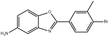 2-(4-BROMO-3-METHYL-PHENYL)-BENZOOXAZOL-5-YLAMINE Structure