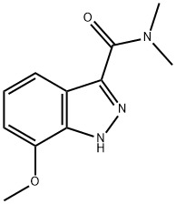 7-METHOXY-N,N-DIMETHYL-1H-INDAZOLE-3-CARBOXAMIDE Structure