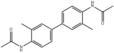 3,3'-dimethyl-N,N'-diacetylbenzidine Structure