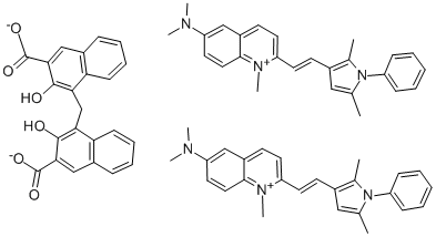 パモ酸ピルビニウム 化学構造式