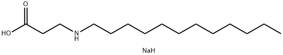 sodium N-dodecyl-beta-alaninate Structure
