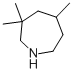 ヘキサヒドロ-3,3,5-トリメチル-1H-アゼピン 化学構造式