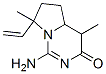 1-Amino-7-vinyl-4a,5,6,7-tetrahydro-4,7-dimethylpyrrolo[1,2-c]pyrimidin-3(4H)-one Structure