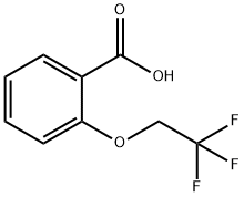 2-(2,2,2-三氟乙氧基)苯甲酸, 35480-46-7, 结构式