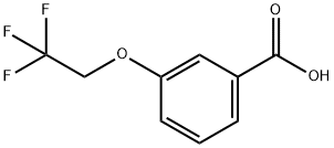 3-(2,2,2-トリフルオロエトキシ)安息香酸 化学構造式