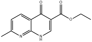 ETHYL 7-METHYL-4-OXO-1,8-NAPHTHYRIDINE-3-CARBOXYLATE, 35482-56-5, 结构式
