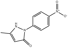 1-(4-Nitrophenyl)-3-methyl-5-pyrazolone Struktur