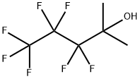 3,3,4,4,5,5,5-ヘプタフルオロ-2-メチル-2-ペンタノール 化学構造式