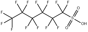 perfluorohexane-1-sulphonic acid Structure