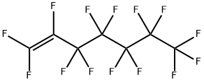 1,1,2,3,3,4,4,5,5,6,6,7,7,7-テトラデカフルオロ-1-ヘプテン 化学構造式