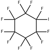 十一氟碘环己烷(含稳定剂铜屑) 结构式