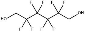 2,2,3,3,4,4,5,5-オクタフルオロ-1,6-ヘキサンジオール 化学構造式