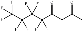 5,5,6,6,7,7,8,8,8-ノナフルオロオクタン-2,4-ジオン 化学構造式