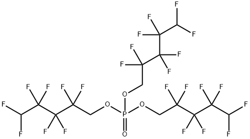 磷酸三(1H,1H,5H-八氟代正戊基)酯 结构式