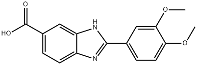 2-(3,4-Dimethoxyphenyl)-1H-benzimidazole-5-carboxylic acid Structure