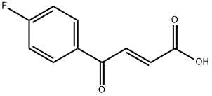 (E)-4-(4-氟苯基)-4-氧代丁-2-烯酸, 35504-85-9, 结构式