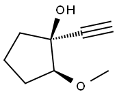 Cyclopentanol, 1-ethynyl-2-methoxy-, trans- (9CI) Structure