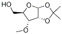 1,2-O-Isopropylidene-3-O-Methyl-D-ribofuranose 化学構造式