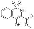 Methyl 4-hydroxy-2H-1,2-benzothiazine-3-carboxylate 1,1-dioxide Struktur